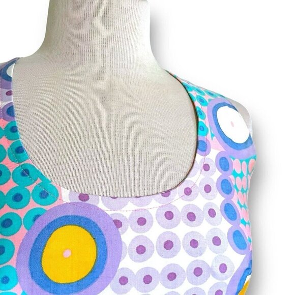 Vintage 1970s Saks Fifth Avenue Womens Maxi Dress Sz Small Polka Dot Sundress - Picture 8 of 11